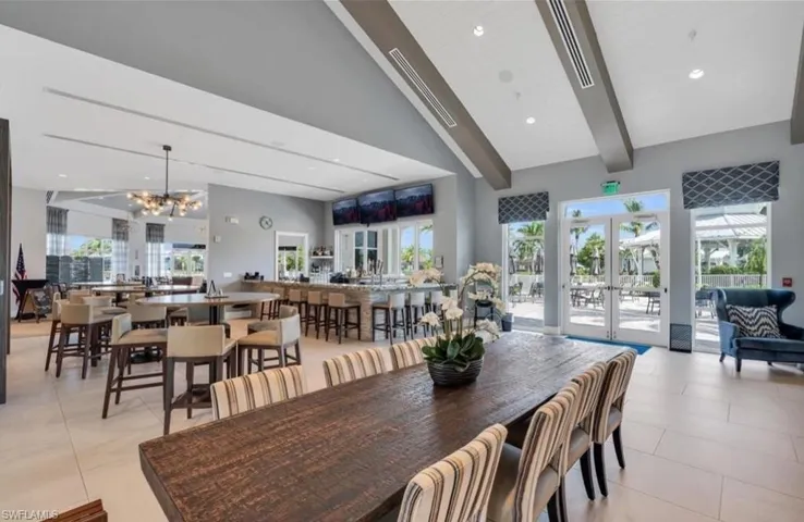 Clubhouse bar and rec room