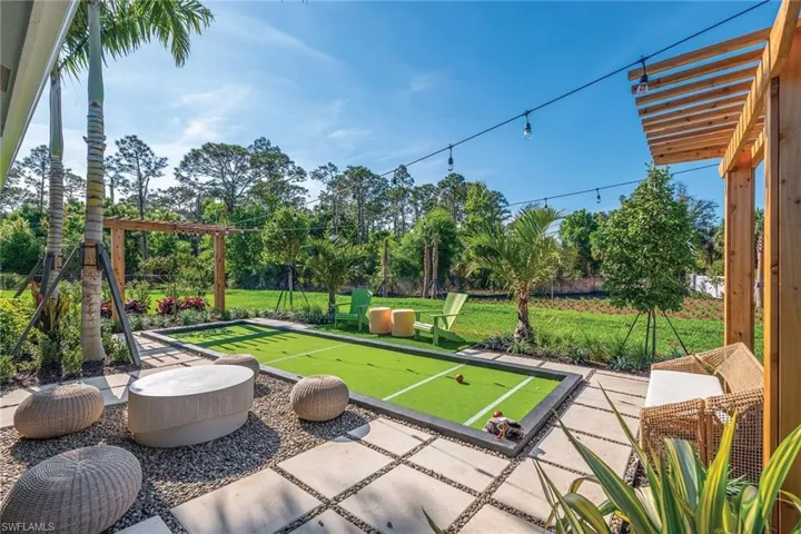 Model Home Back Yard