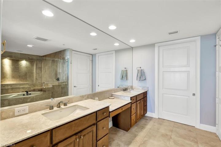 Primary Bedroom's Bathroom.  Double bowl sinks