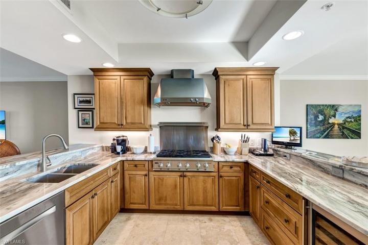 Gas Buring Stove.  Newer Kitchen Countertops.