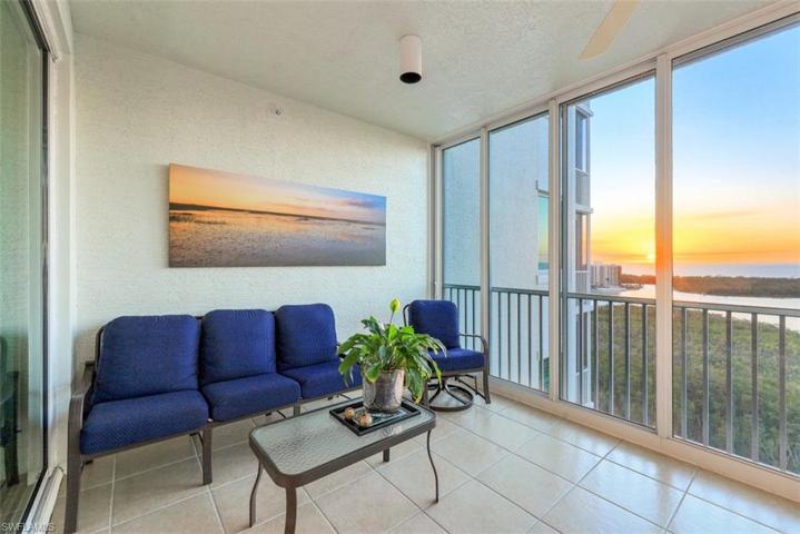 Lanai overlooking the Gulf of Mexico Sunset