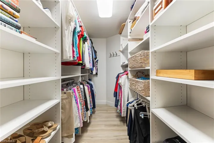 Primary closet