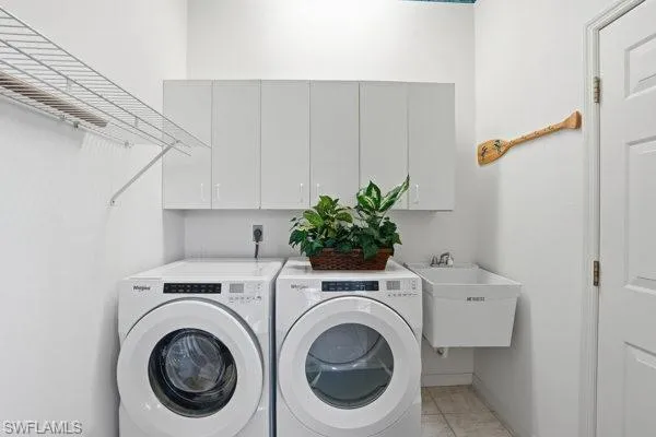 Inside Laundry with Wash Sink