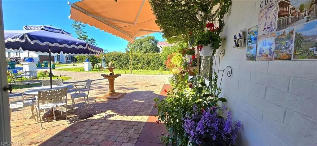 View of patio