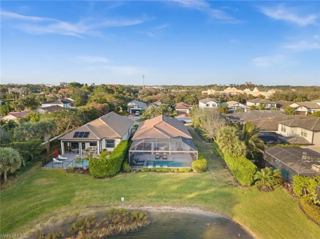 Birds eye view of property