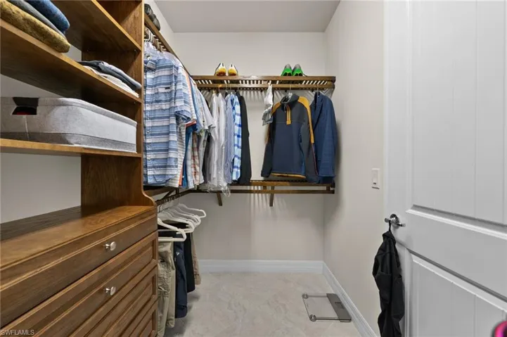 View of spacious closet