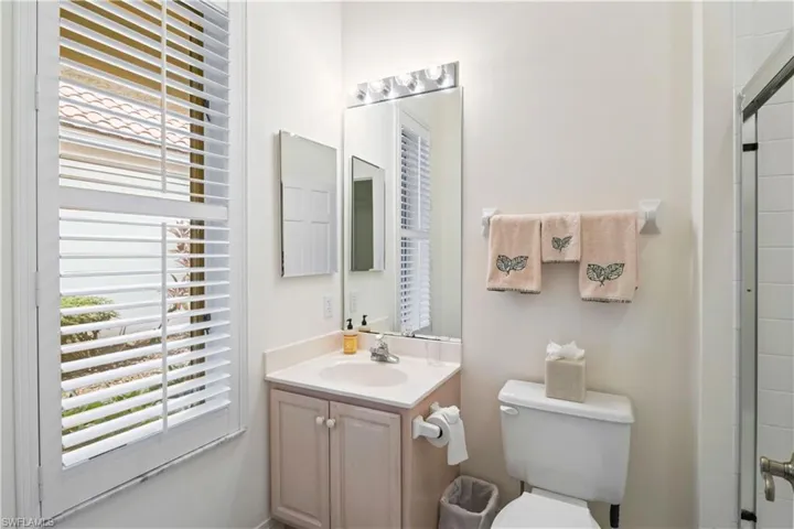 Guest to enjoy this large bath with combo tub/shower.
