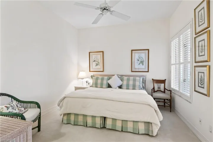 HUGE guest bedroom tucked away from the primary.