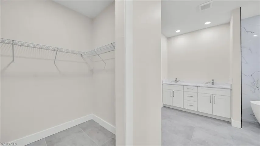 View of spacious closet