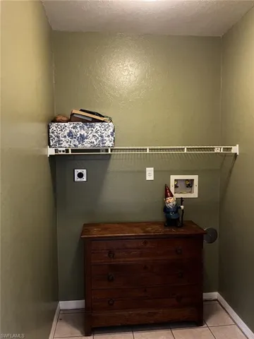 Laundry room with washer & dryer hook-up.
