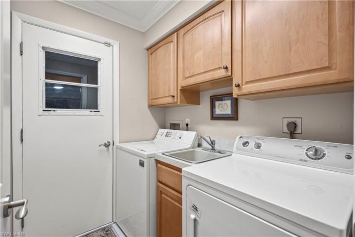 Inside laundry room