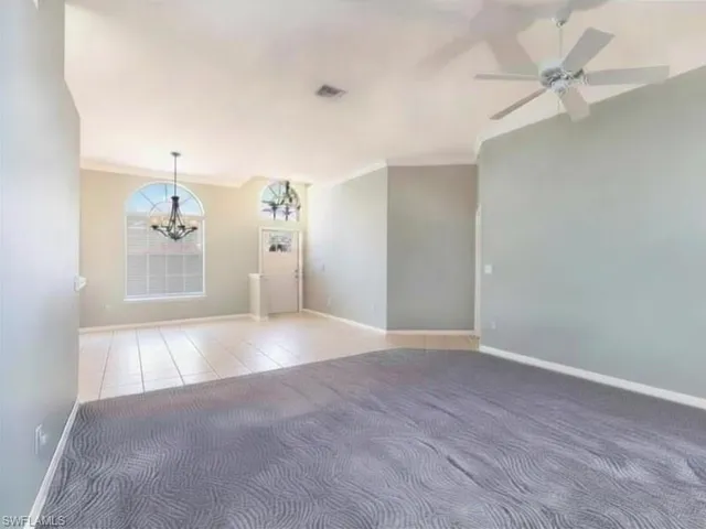 Formal Dining and living room creating a Great Room