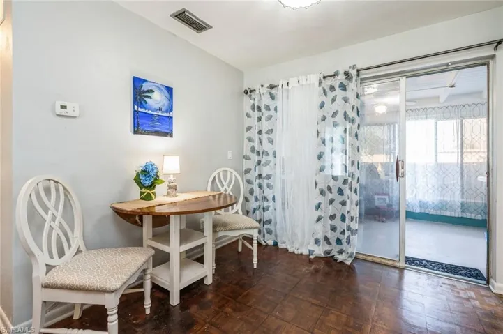 View of dining room
