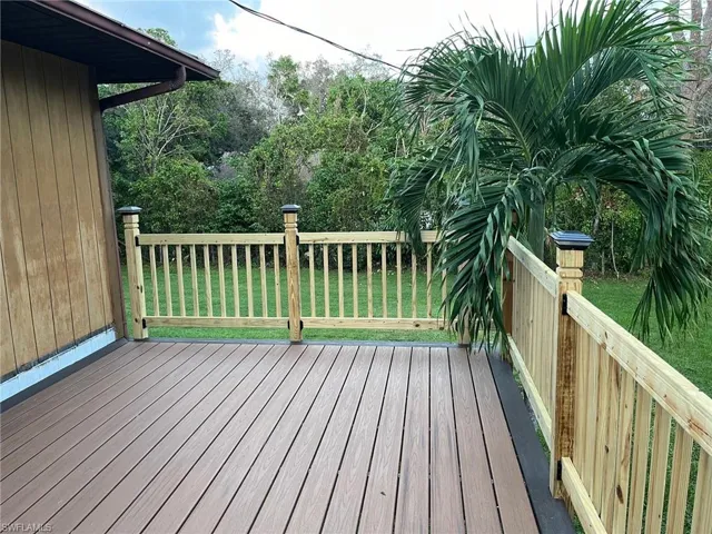 Upstairs deck