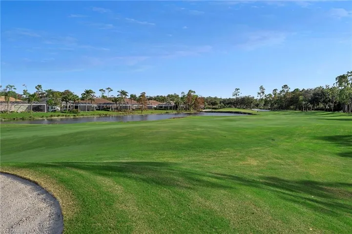 Scene of surrounding golf community
