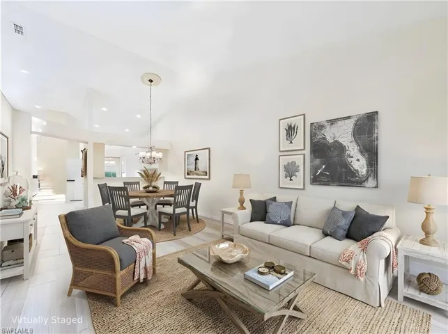 Another virtually staged Living/Dining Area