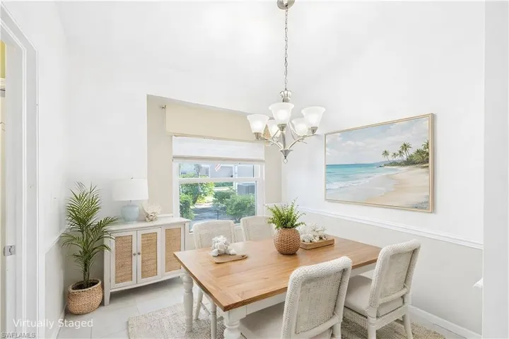 Virtually Staged Dining Area