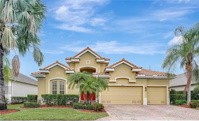 Front with 3 car garage