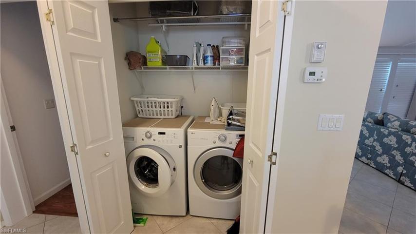 Utility Closet with washer & dryer