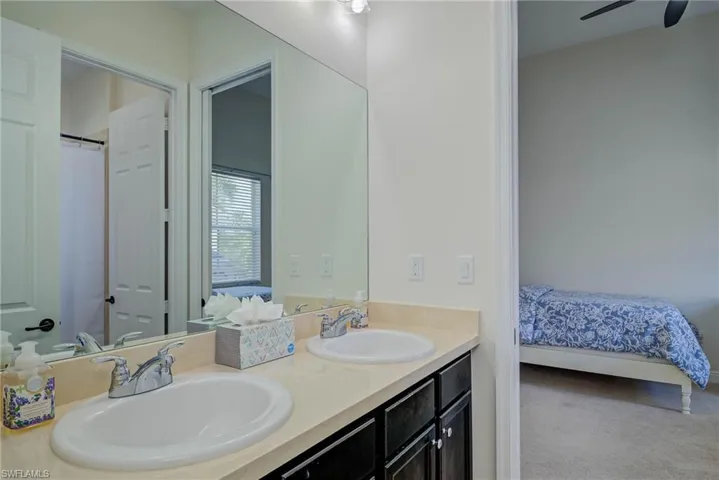 Bathroom with ensuite bathroom and double vanity