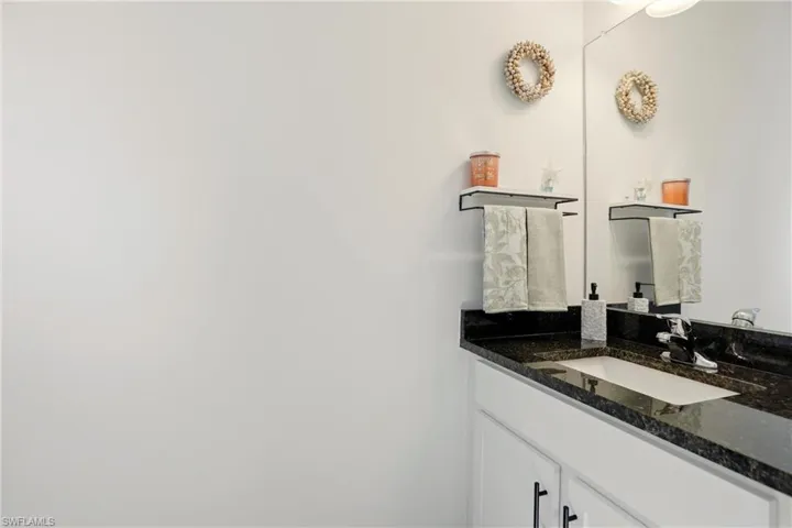 Bathroom featuring vanity
