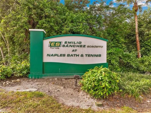 Tennis courts within the community
