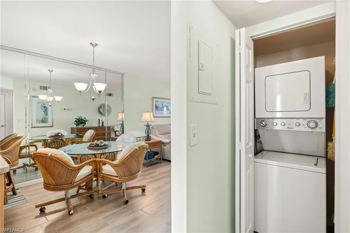 Washer and dryer in condo.