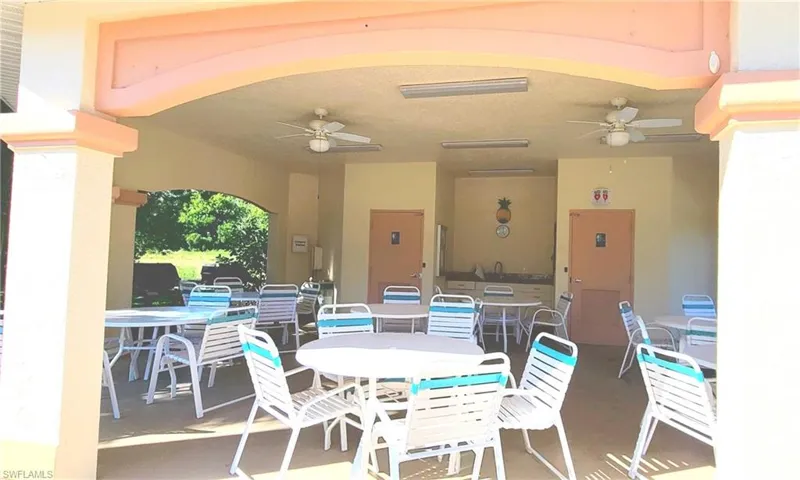 Gazebo with outdoor kitchen