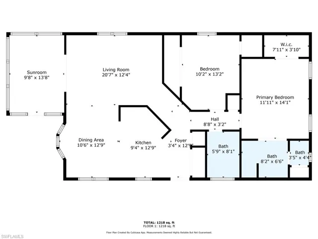 Floor plan created from app walk through. All measurements should be verified.