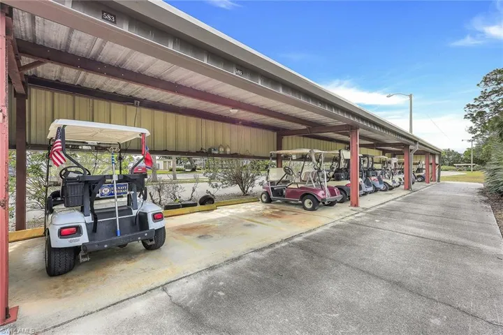 golf cart parking space