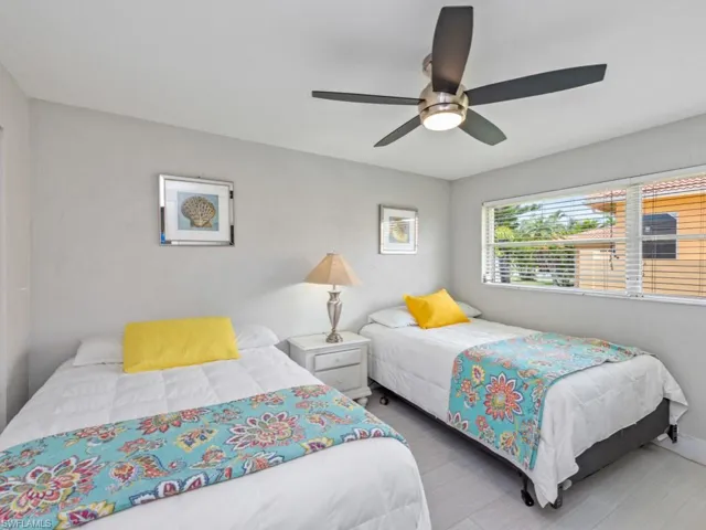 Bedroom featuring a ceiling fan