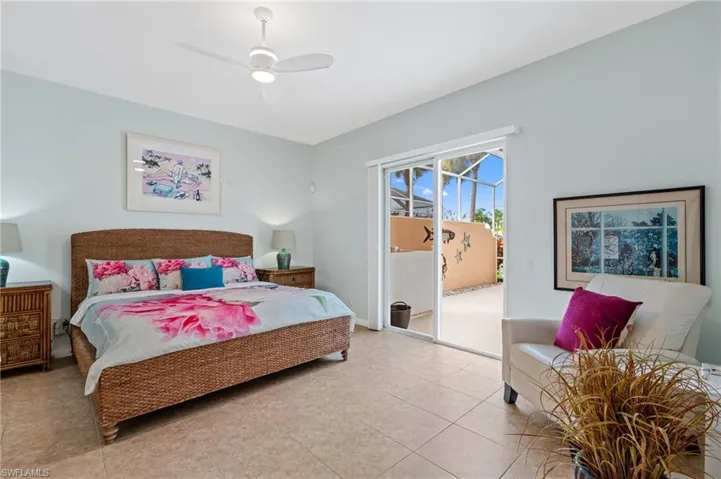 Large Primary suite with access to lanai.