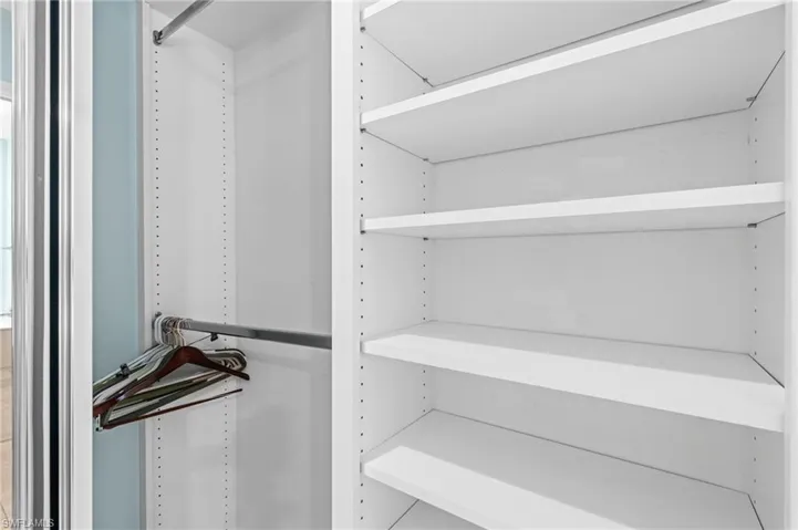 View of spacious closet