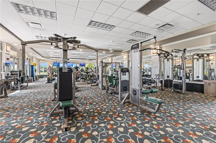 Community exercise room.