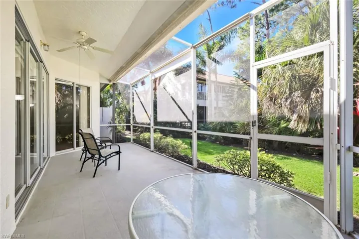 large screened lanai offering a very private setting