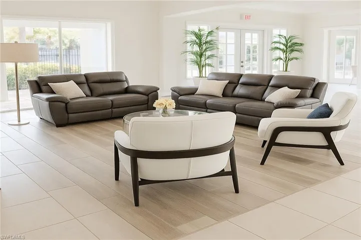 Lounge area within the Colony clubhouse