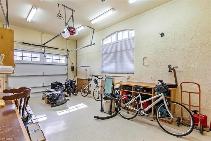separate 3rd stall of garage w workshop