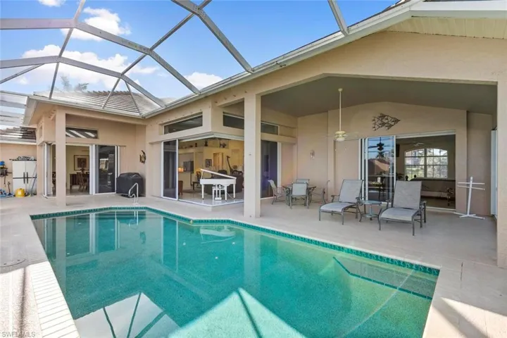 Sparkling heated pool