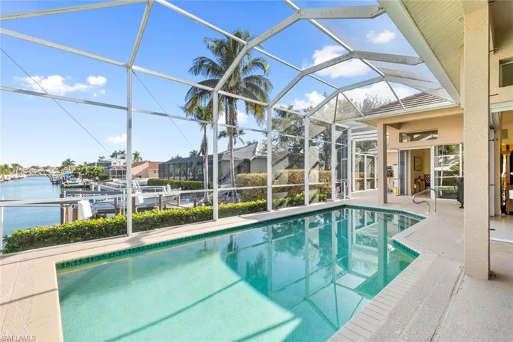 Sparkling heated pool