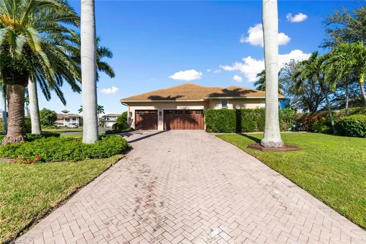 Extra long paver driveway