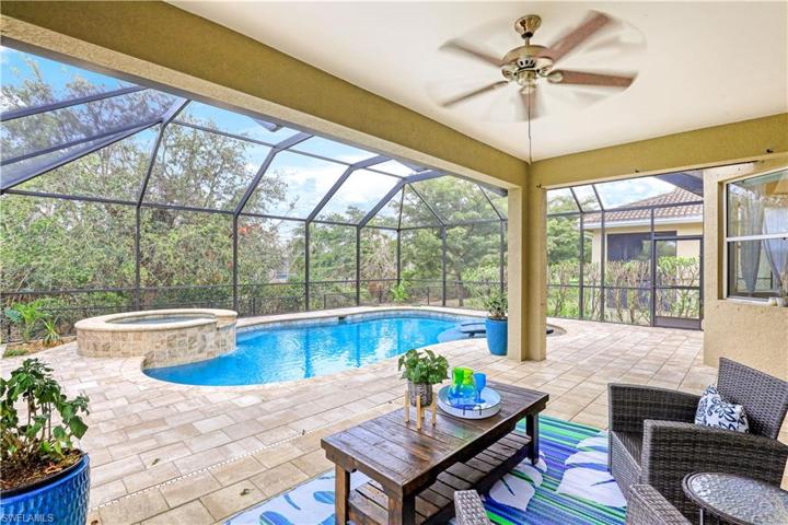 Southern facing pool and spa