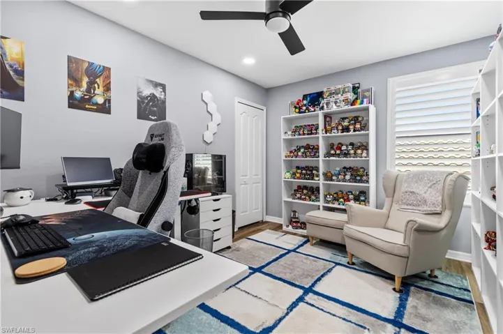 guest bedroom used as office second floor