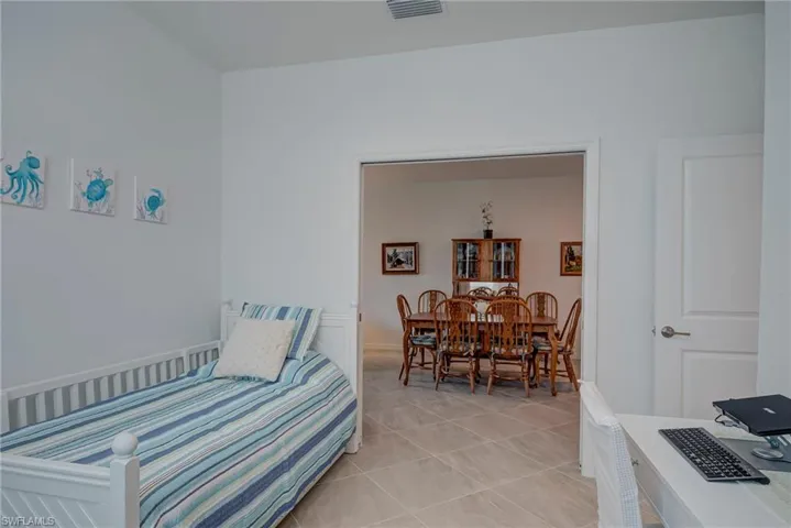 View of tiled bedroom