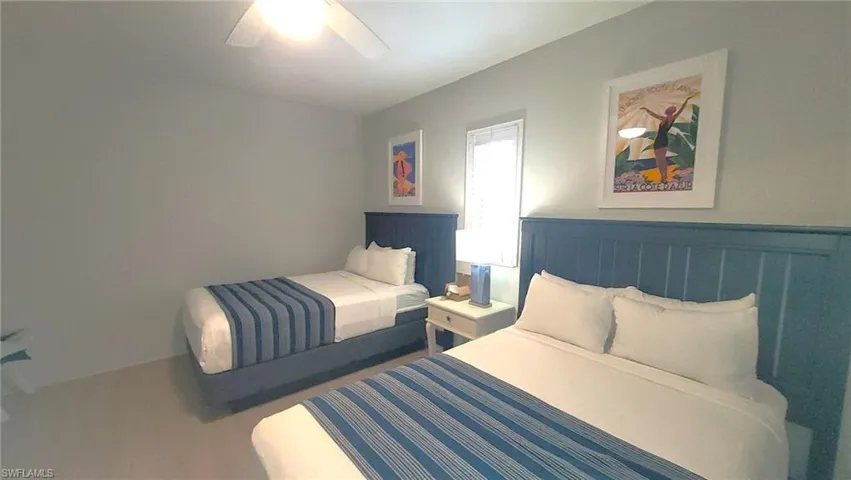 Bedroom featuring a ceiling fan