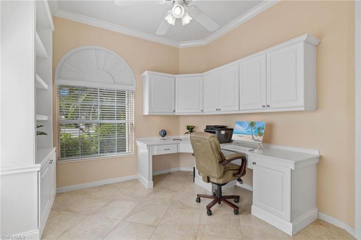 Office Built-In Desk Cabinets & Book Shelves