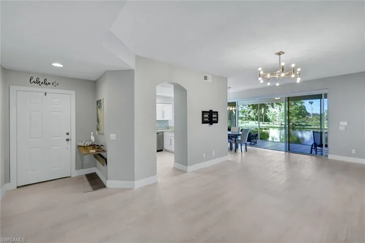 Foyer entrance into great Room