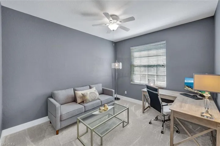Den or Office with  ceiling fan