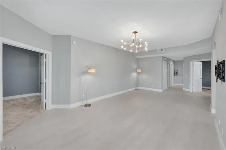 Great Room with entrance to the Master Bedroom