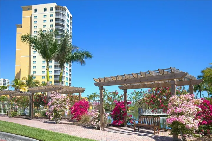 View of community featuring a pergola