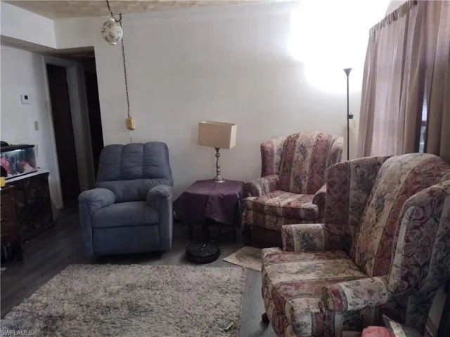 Living area featuring